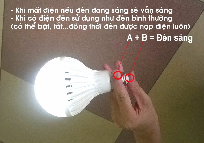 Bóng Đèn Led Tích Điện Cảm Ứng Nhiệt 15W -0965.011.567 13