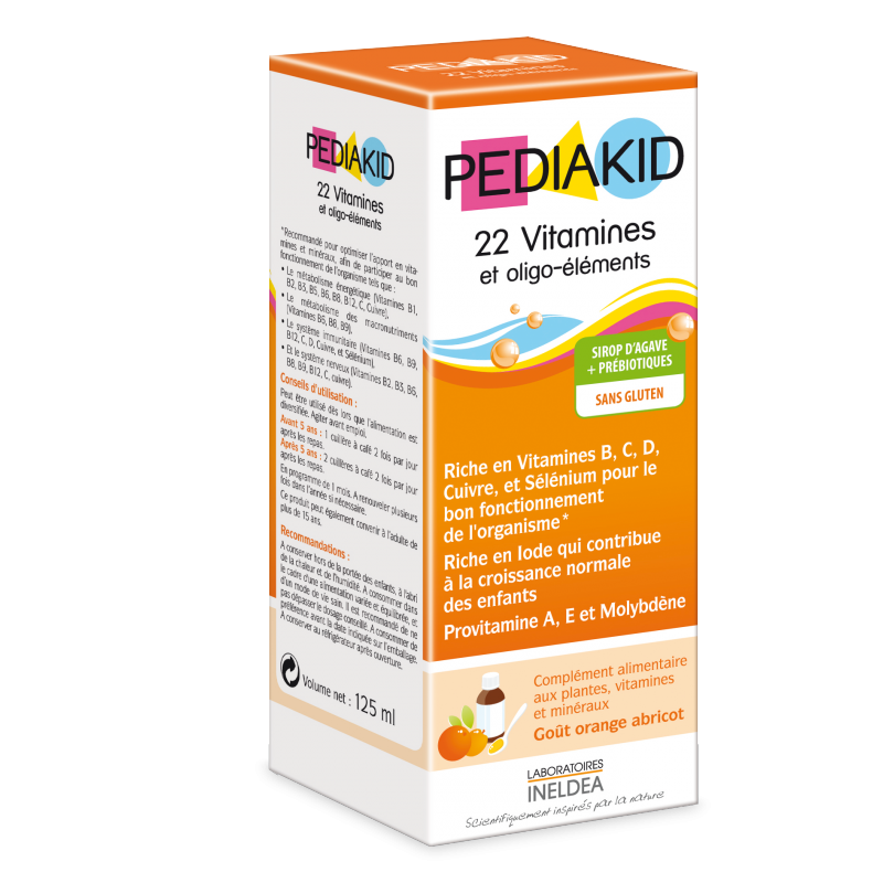 Vitamin PediaKid tổng hợp bổ sung 22 vitamin (125 ml, nội địa Pháp) 1