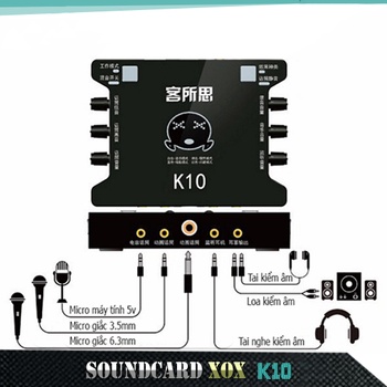 Sound Card XOX K10 dành cho hát Live