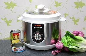 Dung tích nồi 5L rất thích hợp khi cần nấu nướng đông người 