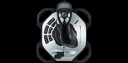 Close up ofExtreme 3D Pro's hand grip