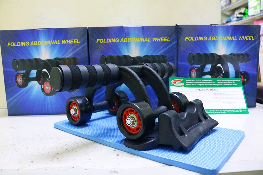 Con Lăn Tập Bụng 4 Bánh AB DOMINAL WHEEL.