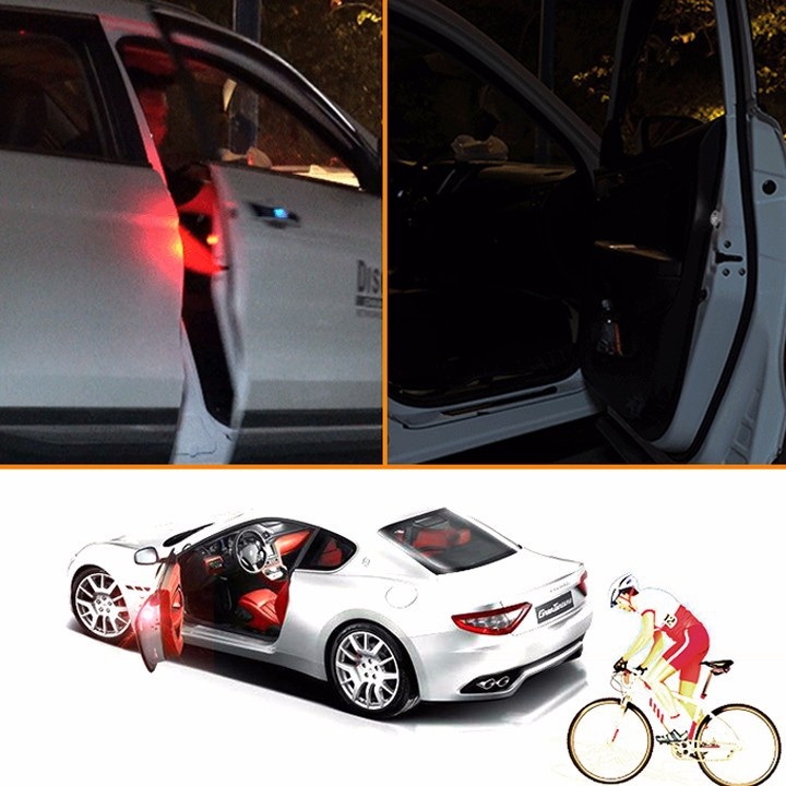 bộ 4 đèn led cảnh báo mở cửa xe 5