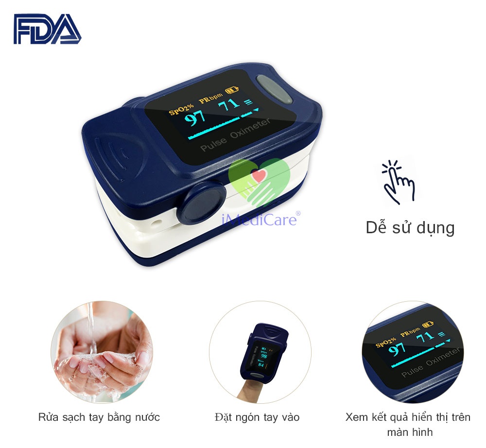 Máy đo nồng độ oxy bão hòa trong máu spo2 a5