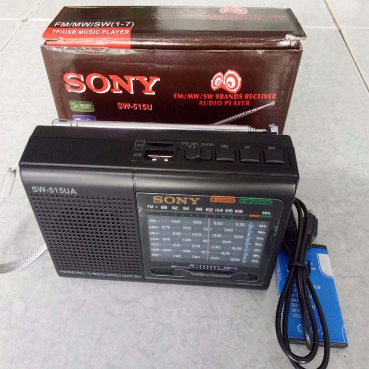 ĐÀI RADIO USBKIÊM MÁY NGHE NHẠC MP3 SW-515U 4