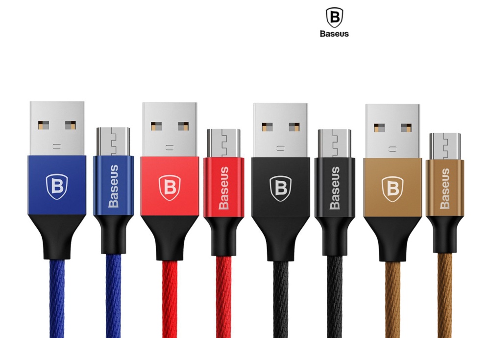 Cáp sạc điện thoại Baseus Yevin Micro USB, bọc dù, dài 1m - tga.vn