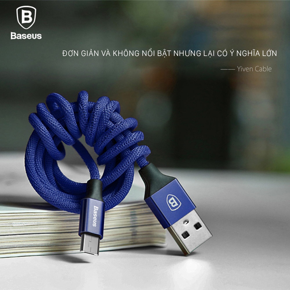 Cáp sạc điện thoại Baseus Yiven Micro USB, bọc dù, dài 1m - tga.vn