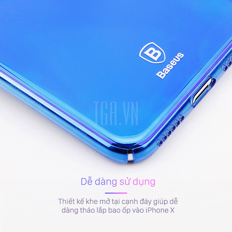Ốp lưng iPhone X Baseus Glaze - tga.vn