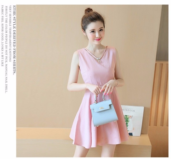 ĐẦM XÒE CỔ V CAO CẤP BY4154 5