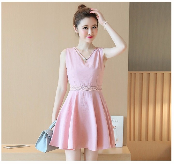ĐẦM XÒE CỔ V CAO CẤP BY4154 6