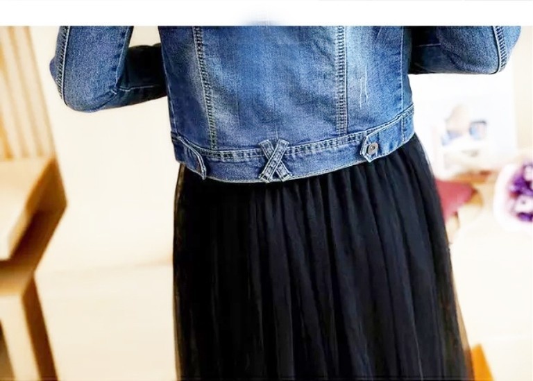 ÁO KHOÁC JEANS THÊU HOA HỒNG BY1053 6