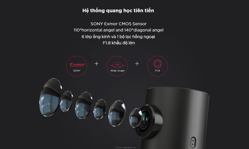 DDPai MINI Camera hành trình độ nét cao, tích hợp kết nối Wifi không dây Full HD