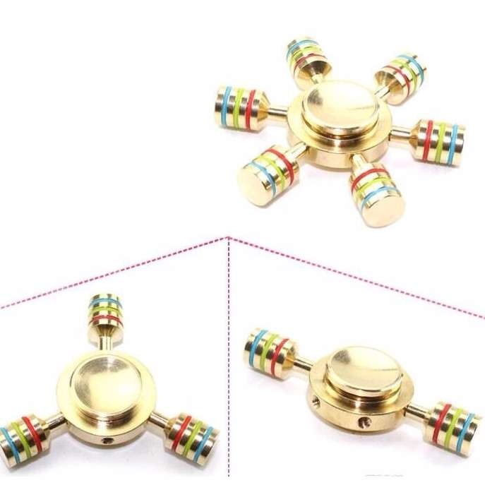 Con quay Spinner cao cấp 6 cánh bằng đồng