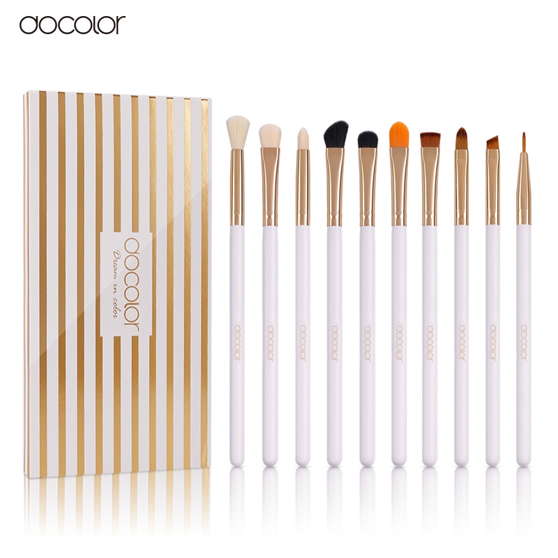 Bộ cọ trang điểm mắt Docolor 10 Pieces Eye Makeup Brush Set 04