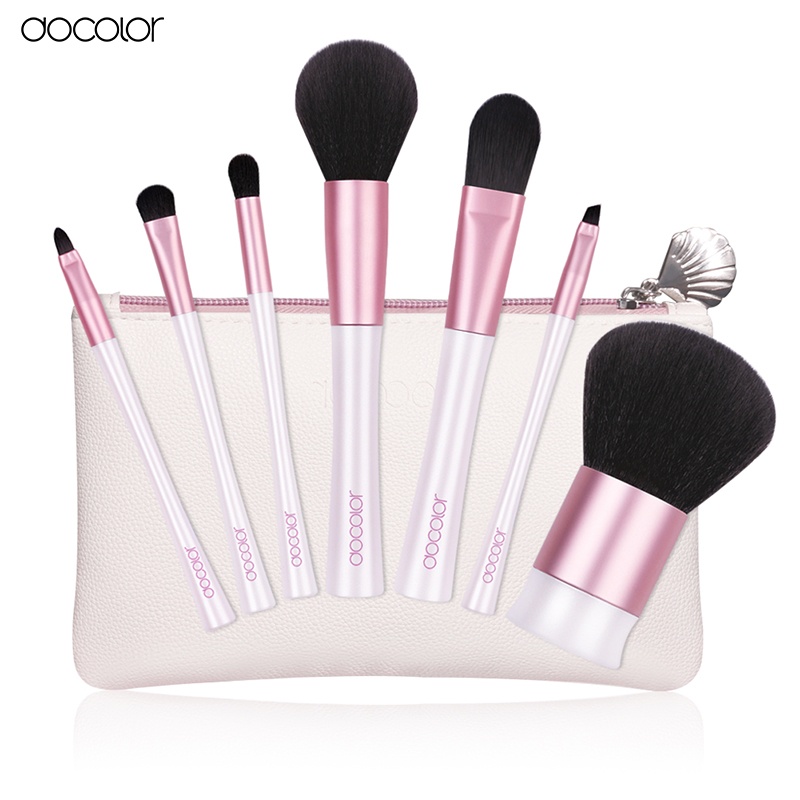 Bộ cọ trang điểm Docolor 7 Pieces Mermaid Makeup Brush Set 01