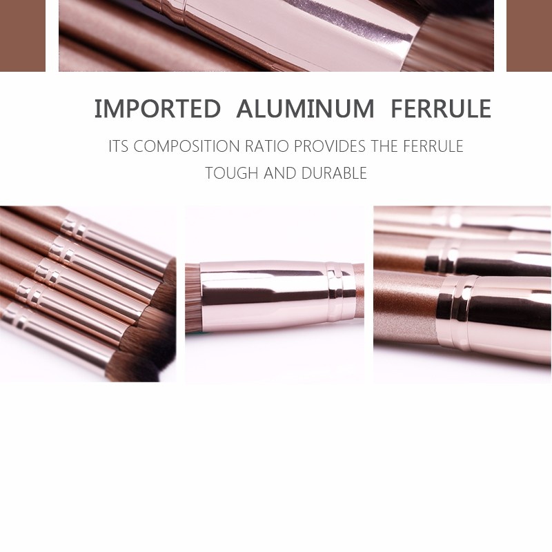 Bộ cọ trang điểm Docolor 10 Pieces Makeup Brushes Set 07