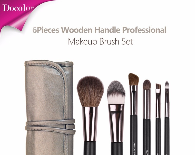 Bộ cọ trang điểm Docolor 6 Pieces Makeup Brush Set 01