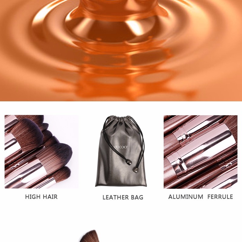 Bộ cọ trang điểm Docolor 10 Pieces Makeup Brushes Set 02