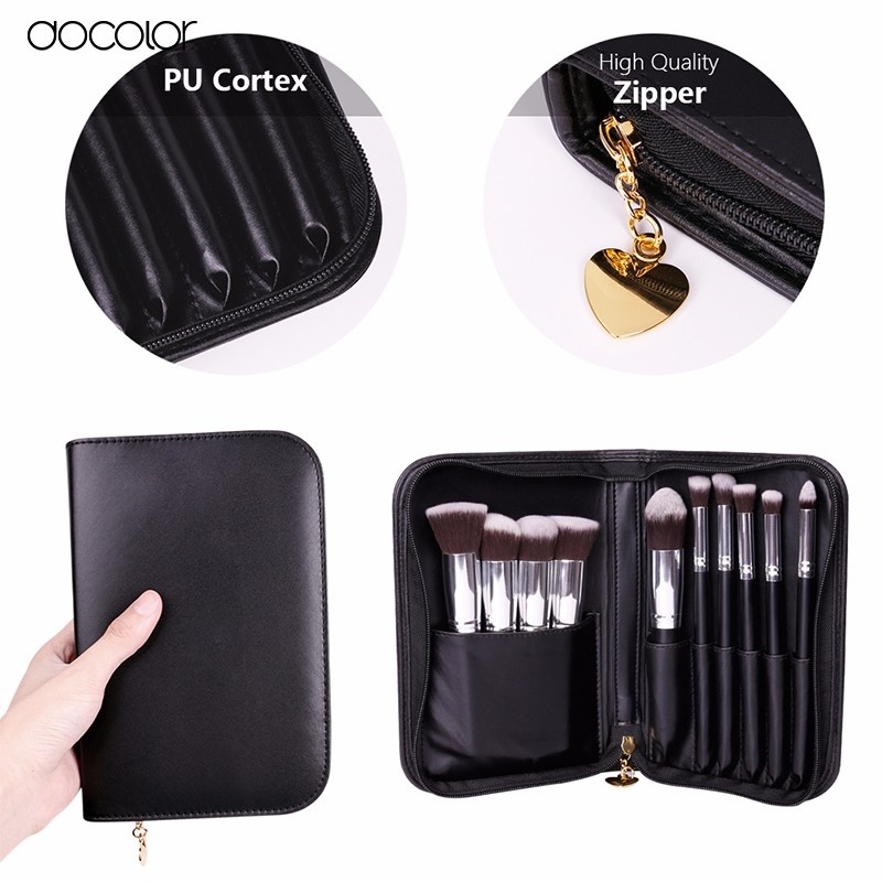 Bộ cọ trang điểm tán và tạo khối docolor 10 Pieces Makeup Brush Set 10