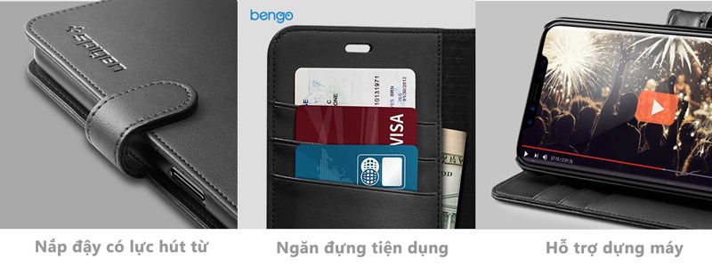 Bao da iPhone X SPIGEN Wallet S Bao da iPhone X SPIGEN Wallet S