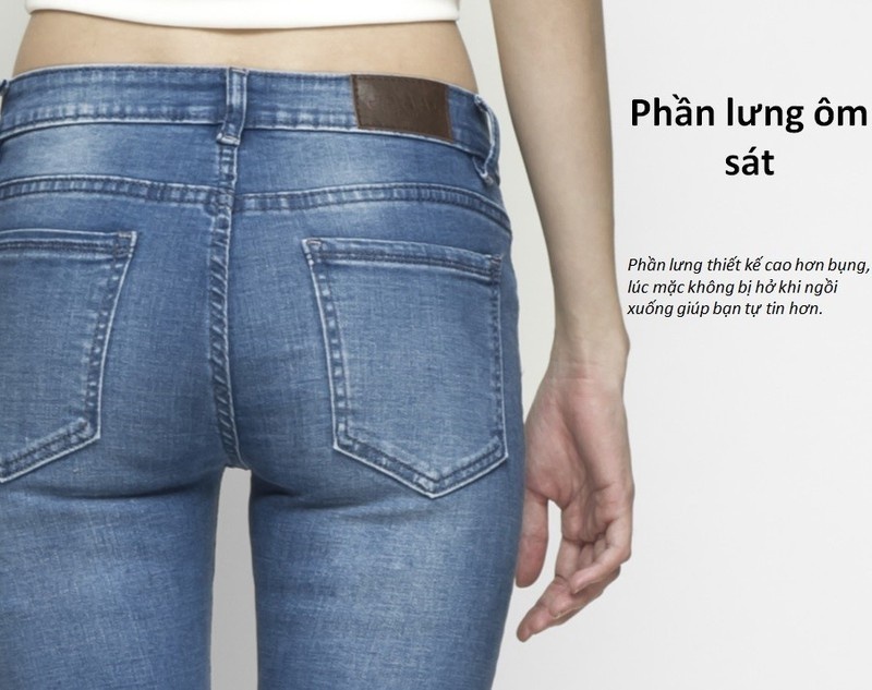 hình ảnh quần skinny jean xanh của aaa jeans