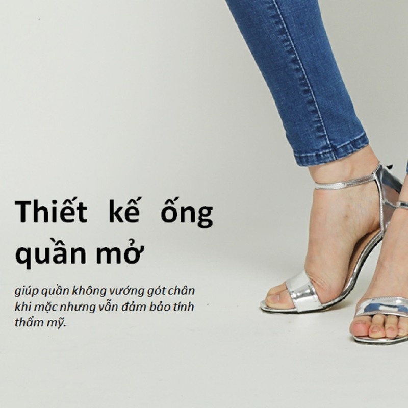 quần jean nữ skinny xanh - AAA JEANS