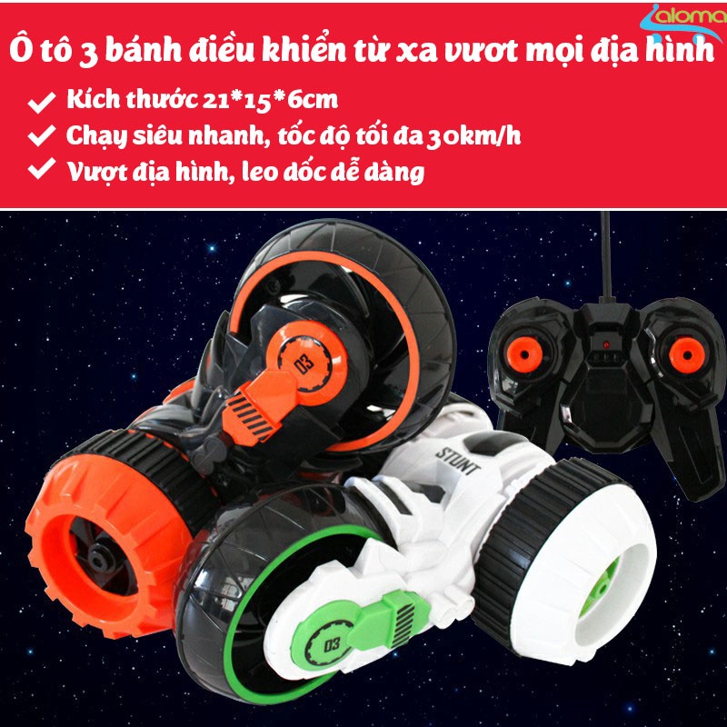 Ô tô vượt địa hình điều khiển từ xa siêu nhanh, siêu khỏe STUNT gia dụng aloma