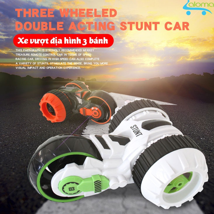 Ô tô vượt địa hình điều khiển từ xa siêu nhanh, siêu khỏe STUNT gia dụng aloma