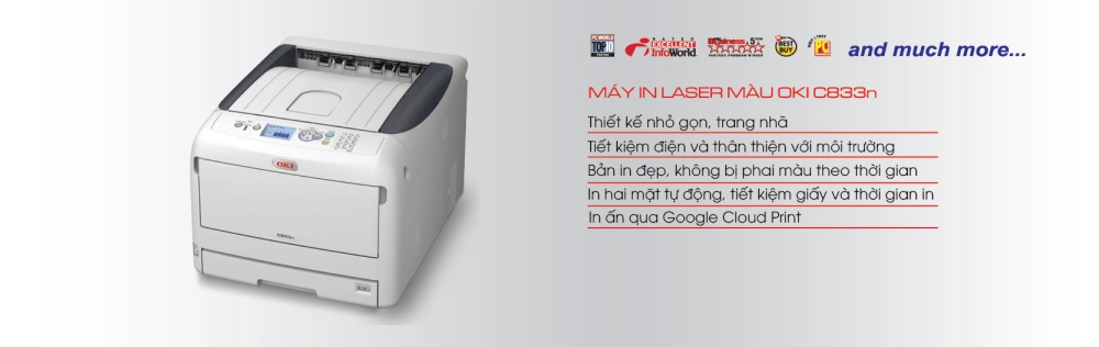 May in laser màu OKI C833n