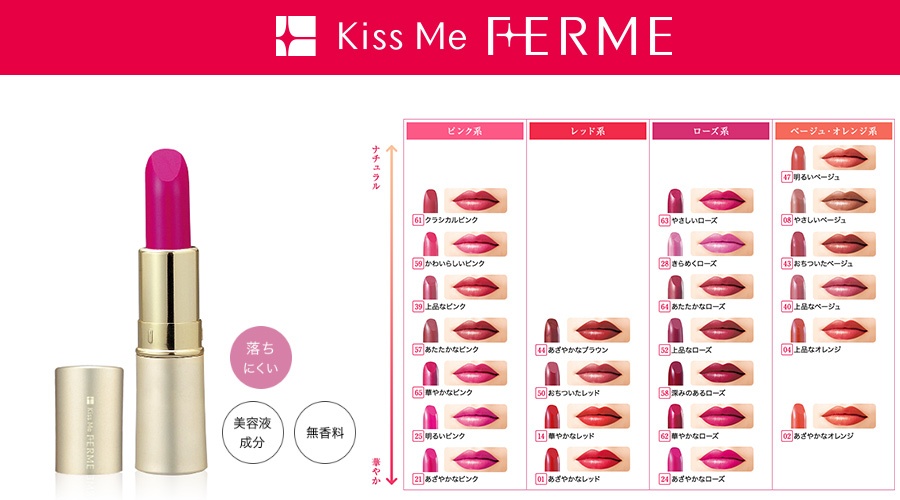 Kết quả hình ảnh cho kiss me ferme lipstick