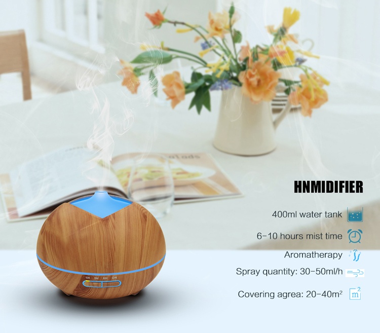 New fashion design 150ml gourd shape wooden aroma diffuser for spa hotel home