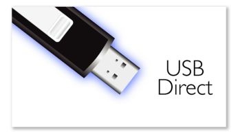 USB Direct cho phép nghe nhạc MP3 dễ dàng