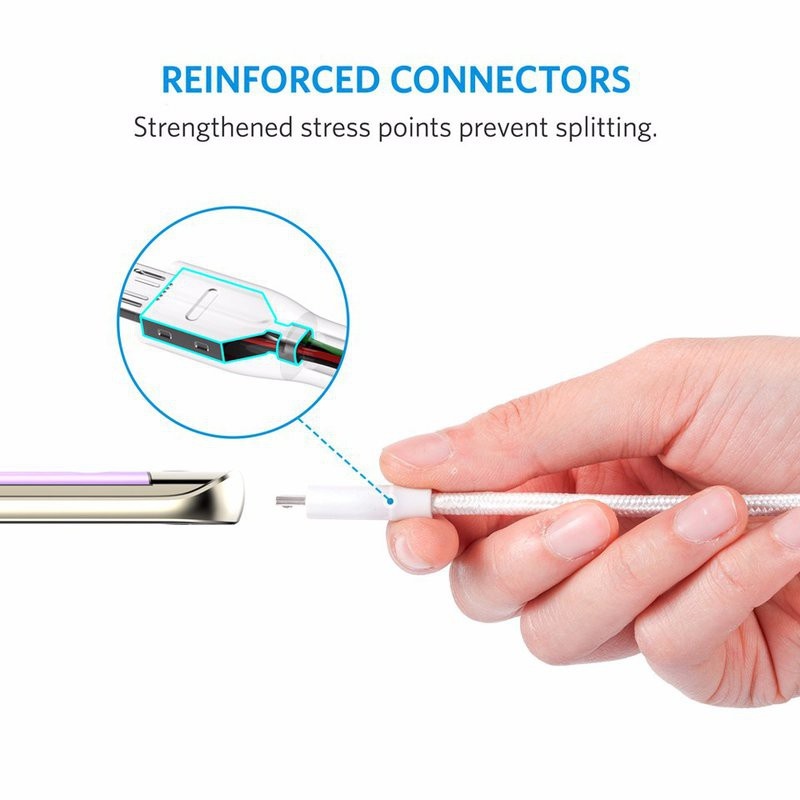 Cáp sạc ANKER Powerline+ Micro-USB 0.9M - Trắng 4